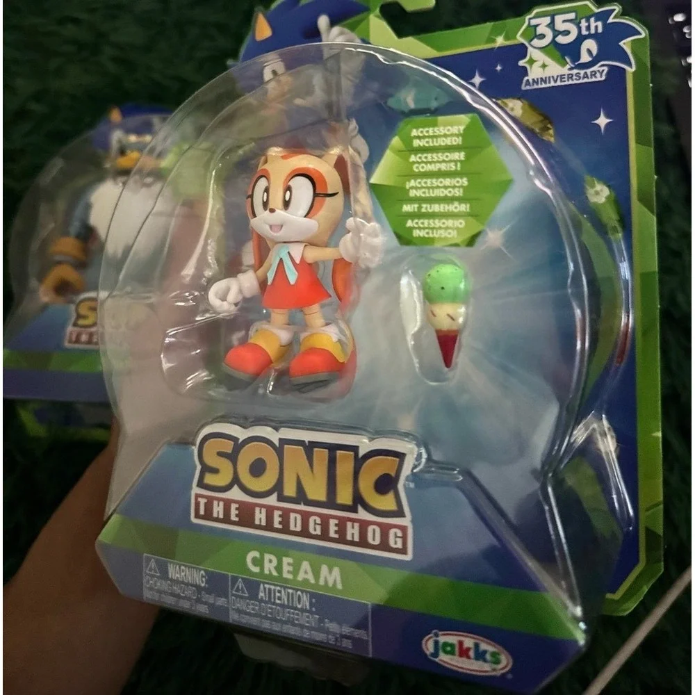 2 RARE 4' Figure Sonic The Hedgehog 35th Anniversary Jakks Pacific